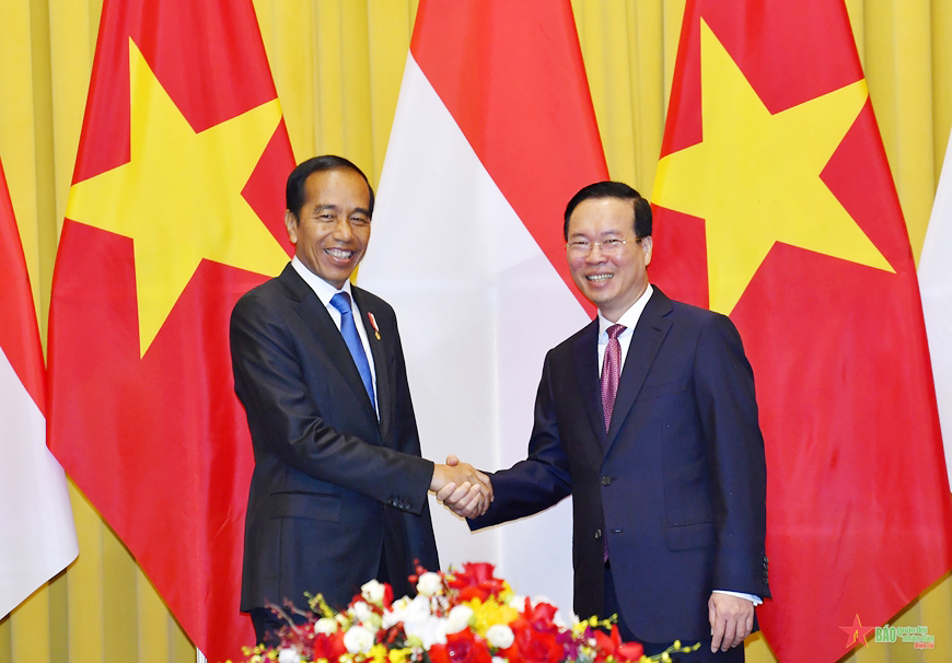 Chủ tịch nước Võ Văn Thưởng hội đàm với Tổng thống Indonesia